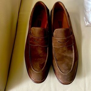 Johnston&Murphy brown suede loafers. Very good condition.